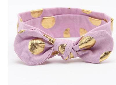 Little Gigglers World Baby Polka Bunny Ears Headband