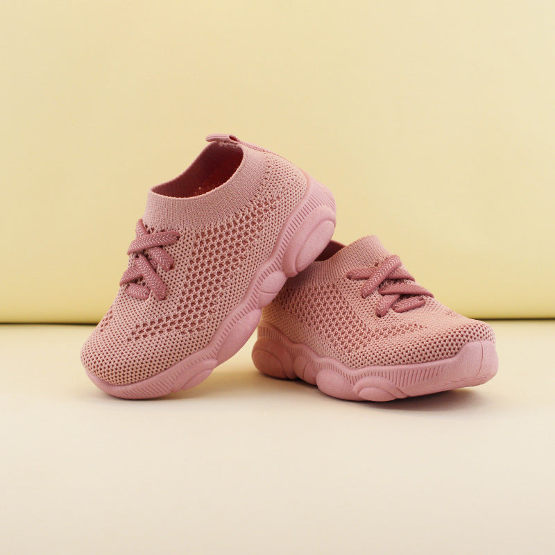 Boysβ & Girlsβ Soft Sole Mesh Sneakers β Lightweight, Breathable & Anti-Slip Toddler Shoes