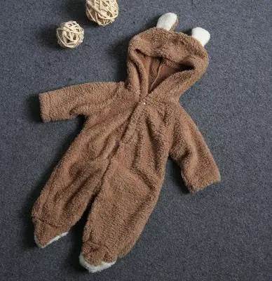 Little Gigglers World Cute Baby Winter Fleece Romper 152ce3-2.myshopify.com