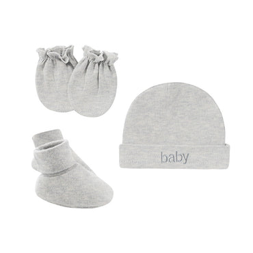 Little Gigglers World Newborn Hat, Gloves, Foot Cover Set