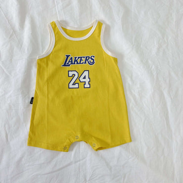 Little Gigglers World Summer Baby Lakers Vest Tops Bodysuit