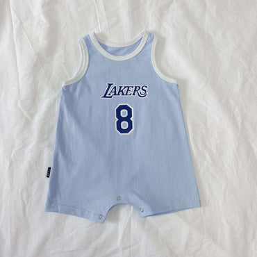 Little Gigglers World Summer Baby Lakers Vest Tops Bodysuit