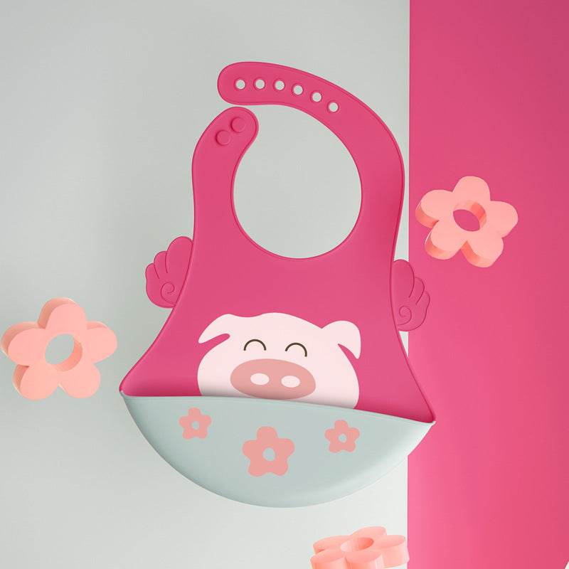 Little Gigglers World Baby Toddler Silicone Waterproof Bib
