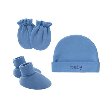 Little Gigglers World Newborn Hat, Gloves, Foot Cover Set