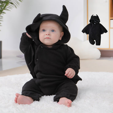 Little Gigglers World Unisex Baby Halloween Bat Hooded Little Devil Onesies Romper
