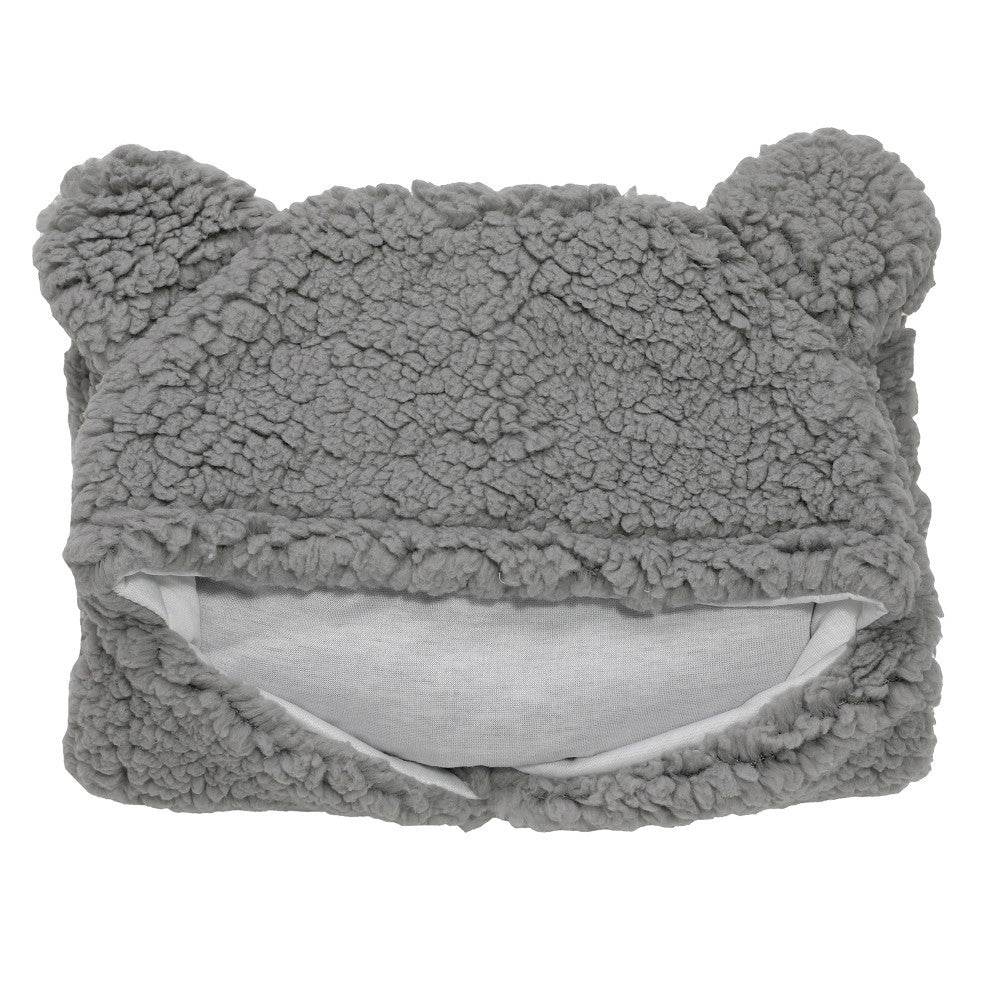 Little Gigglers World 2 Pcs Baby Swaddling Lamb Plush Sleeping Quilt Set