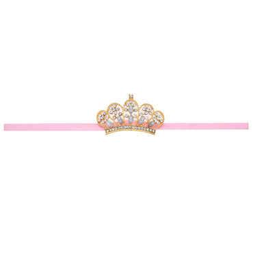 Little Gigglers World Baby Thin Rhinestone Crown Headband