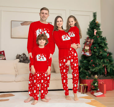 Little Gigglers World Christmas Family Pajamas Matching Sets