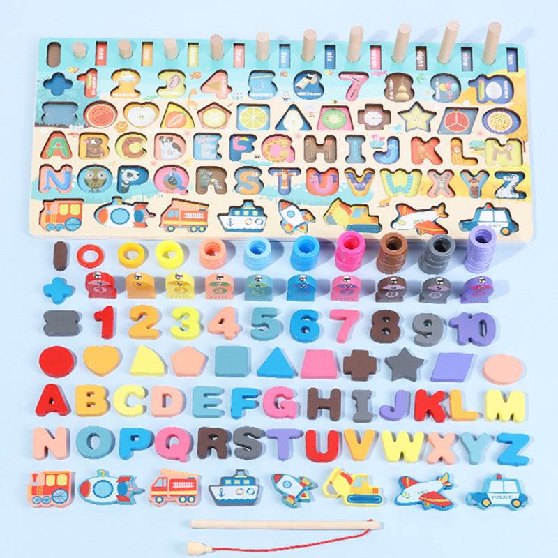 Little Gigglers World Montessori Educational Math Alphabets Wooden Toys