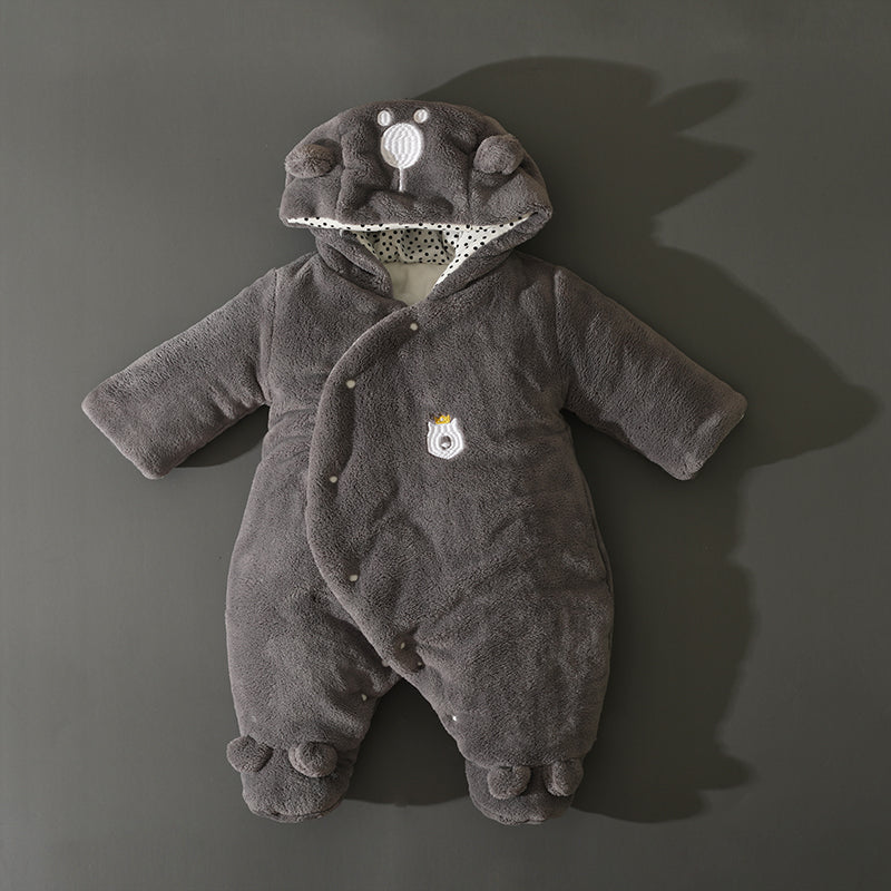Little Gigglers World Infant Baby Thick Warm Fleece Winter Romper - Little Gigglers World