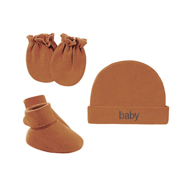 Little Gigglers World Newborn Hat, Gloves, Foot Cover Set