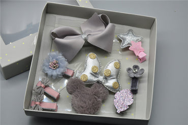 Little Gigglers World Baby Girl Hairpin Headband Gift Set