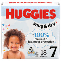 Huggies Size 1 Diapers, Snug & Dry Newborn Diapers, Size 1 (8-14 lbs), 128 Count, Packaging May Vary