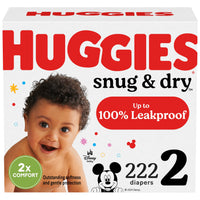 Huggies Size 1 Diapers, Snug & Dry Newborn Diapers, Size 1 (8-14 lbs), 128 Count, Packaging May Vary