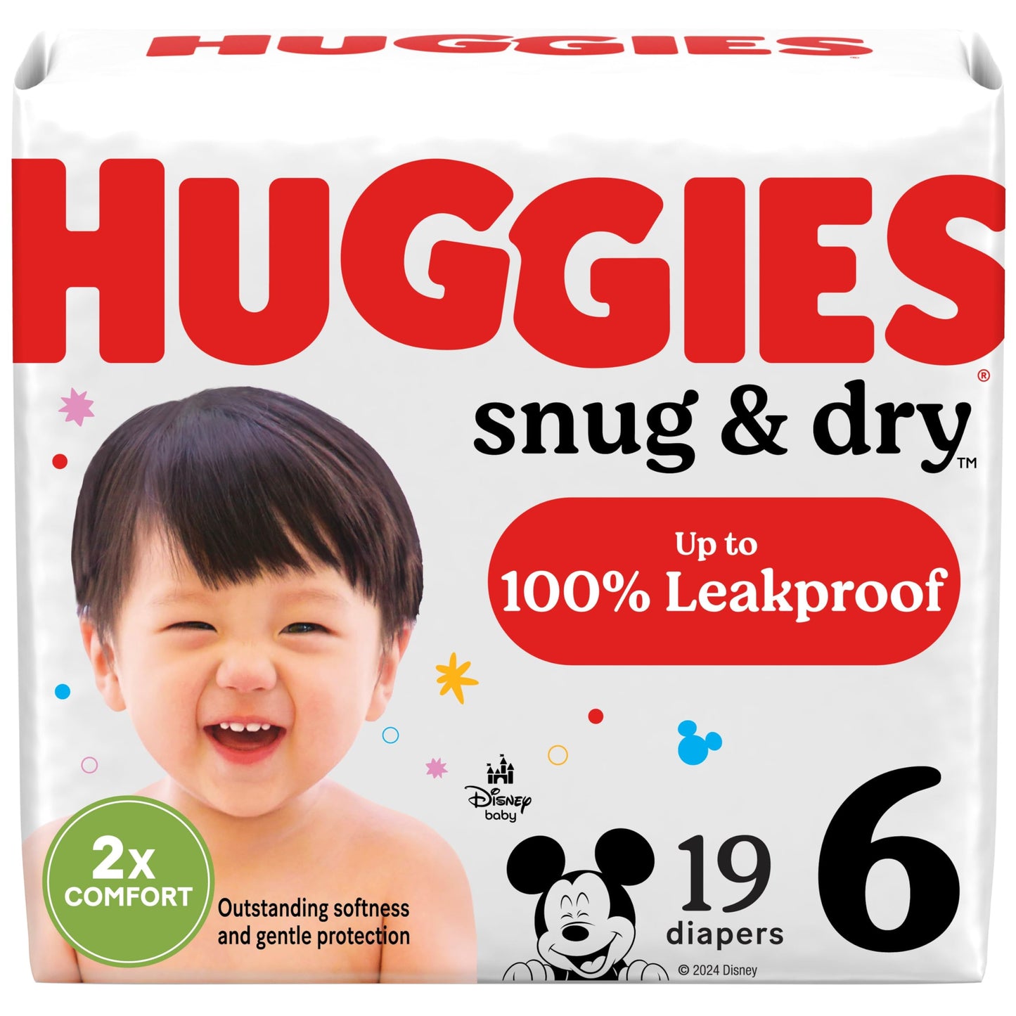 Huggies Size 1 Diapers, Snug & Dry Newborn Diapers, Size 1 (8-14 lbs), 128 Count, Packaging May Vary