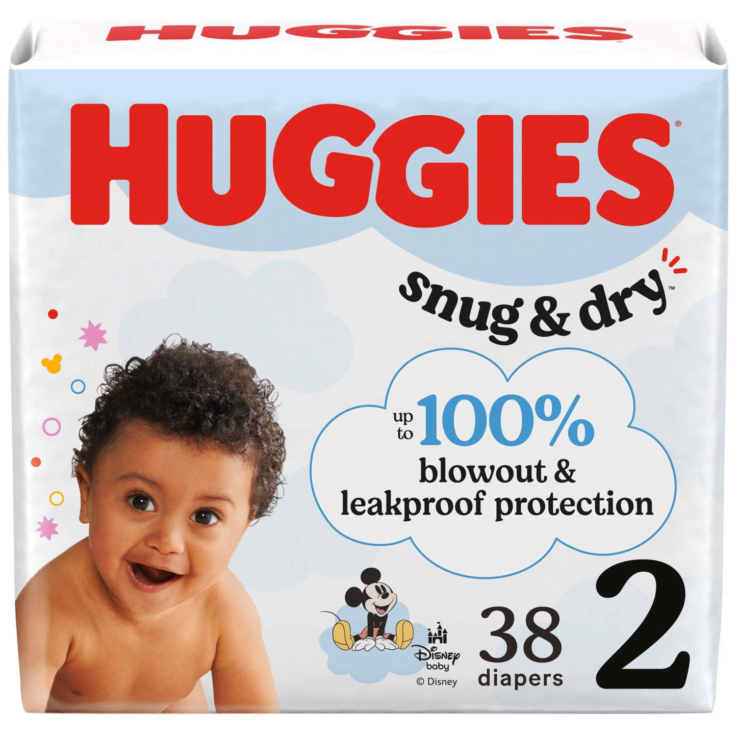 Huggies Size 1 Diapers, Snug & Dry Newborn Diapers, Size 1 (8-14 lbs), 128 Count, Packaging May Vary