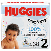 Huggies Size 1 Diapers, Snug & Dry Newborn Diapers, Size 1 (8-14 lbs), 128 Count, Packaging May Vary