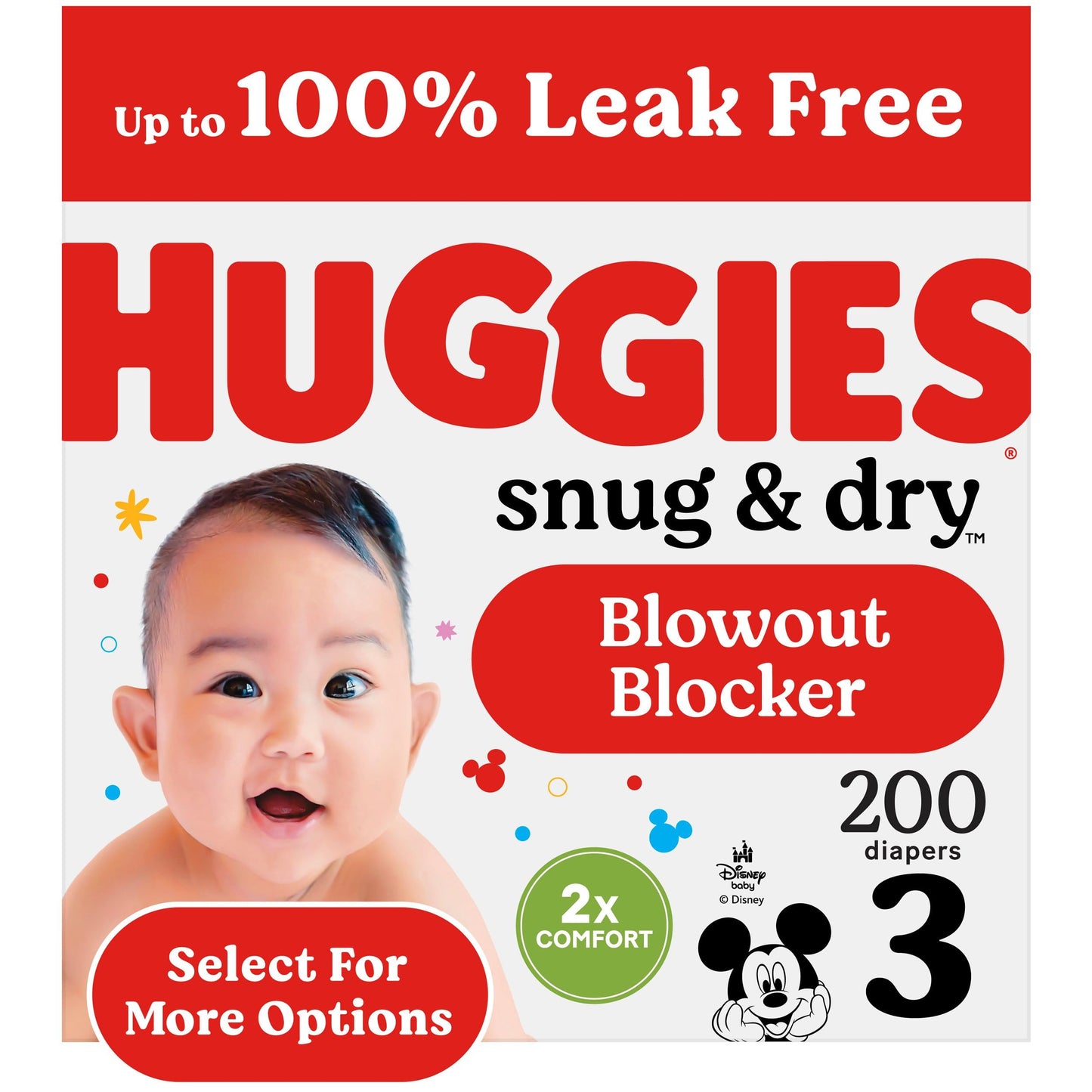 Huggies Size 1 Diapers, Snug & Dry Newborn Diapers, Size 1 (8-14 lbs), 128 Count, Packaging May Vary