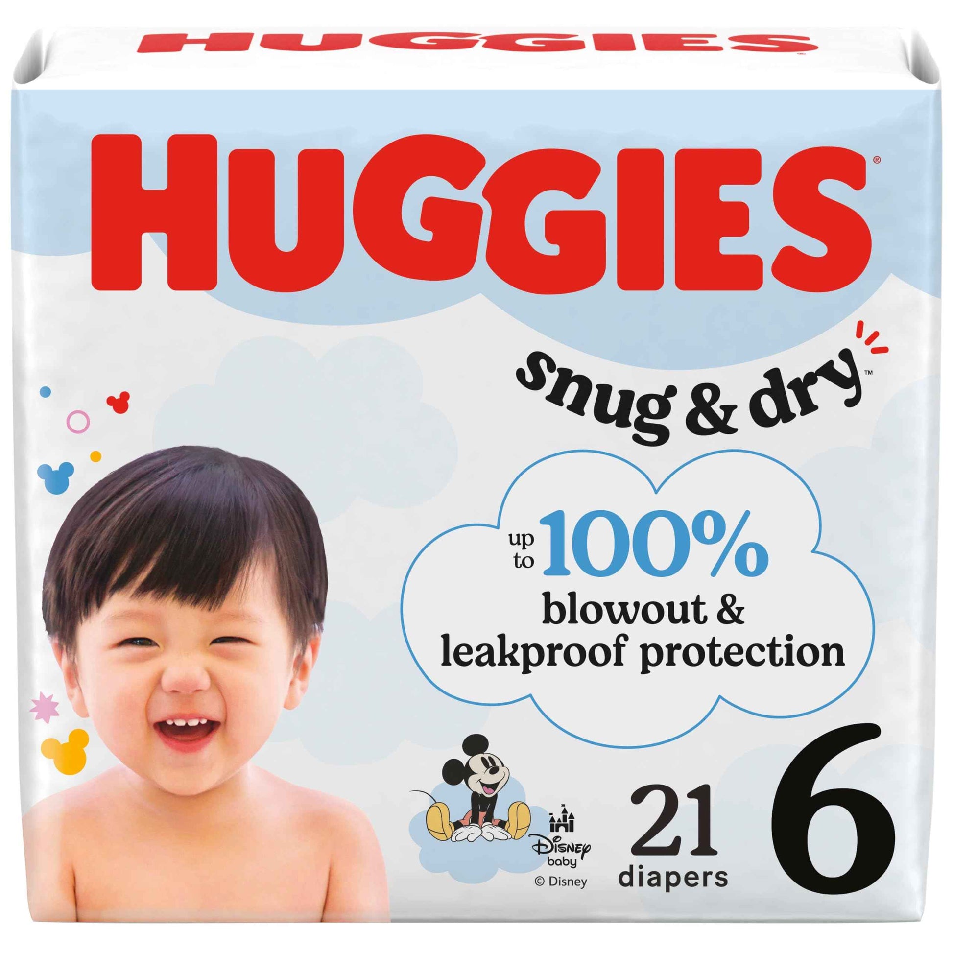 Huggies Size 1 Diapers, Snug & Dry Newborn Diapers, Size 1 (8-14 lbs), 128 Count, Packaging May Vary