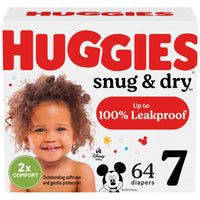 Huggies Size 1 Diapers, Snug & Dry Newborn Diapers, Size 1 (8-14 lbs), 128 Count, Packaging May Vary