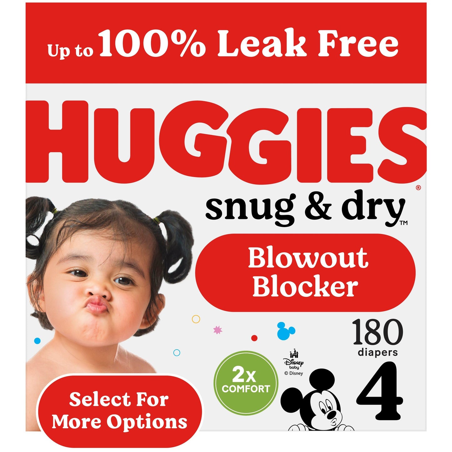 Huggies Size 1 Diapers, Snug & Dry Newborn Diapers, Size 1 (8-14 lbs), 128 Count, Packaging May Vary