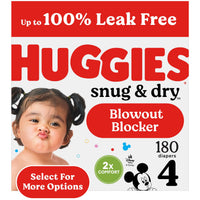 Huggies Size 1 Diapers, Snug & Dry Newborn Diapers, Size 1 (8-14 lbs), 128 Count, Packaging May Vary