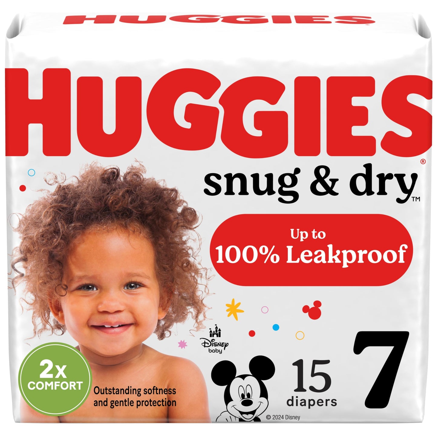 Huggies Size 1 Diapers, Snug & Dry Newborn Diapers, Size 1 (8-14 lbs), 128 Count, Packaging May Vary