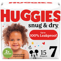 Huggies Size 1 Diapers, Snug & Dry Newborn Diapers, Size 1 (8-14 lbs), 128 Count, Packaging May Vary