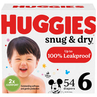 Huggies Size 1 Diapers, Snug & Dry Newborn Diapers, Size 1 (8-14 lbs), 128 Count, Packaging May Vary