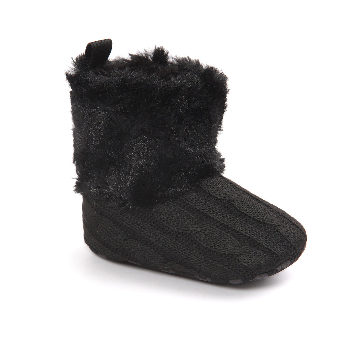 Little Gigglers World Baby Winter Fleece Fur Warm Knit Shoes - Little Gigglers World