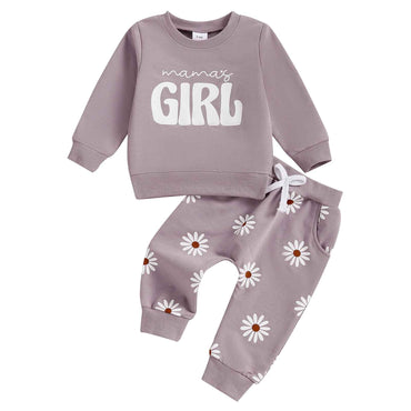 LGW Children’s Letter Sweater & Plaid Trousers Set