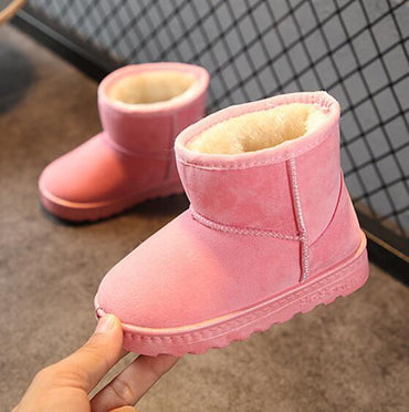 Children’s Non-Slip Snow Boots – Thick Warm Plush Winter Shoes for Kids & Toddlers