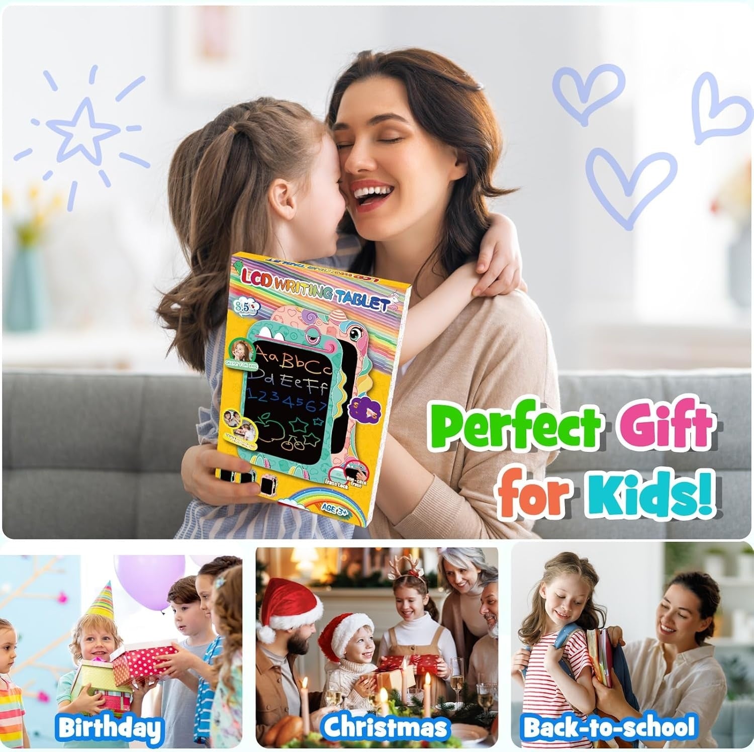 Colorful LCD Drawing Pad for Children – Reusable Writing Board for Learning and Fun