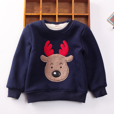 Cozy Cotton Padded Jacket Sweater for Boys & Girls – Winter Warm Cartoon Pullover