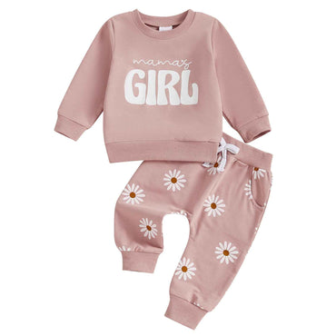 LGW Children’s Letter Sweater & Plaid Trousers Set