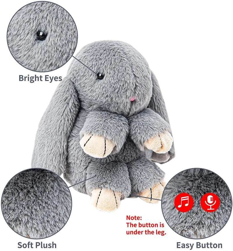 Stuffed Talking Rabbit Plush Toy - Little Gigglers World