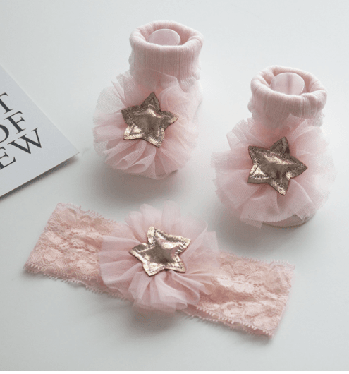 Little Gigglers World Baby Headband Socks Gift Set 152ce3-2.myshopify.com