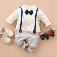 Little Gigglers World Baby Toddler Boy Gentleman Party Romper 152ce3-2.myshopify.com