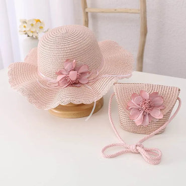Little Gigglers World Kids Floral Sunshade Hat Backpack Set 152ce3-2.myshopify.com