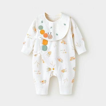 Little Gigglers World Newborn Baby Bee Cotton Romper with mouth towel 152ce3-2.myshopify.com
