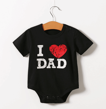 Little Gigglers World Short Sleeve Mom Dad Love Bodysuit 152ce3-2.myshopify.com