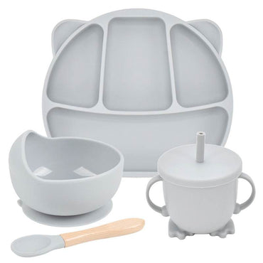 Little Gigglers World Toddler Kids Silicone Teddy Dinnerware