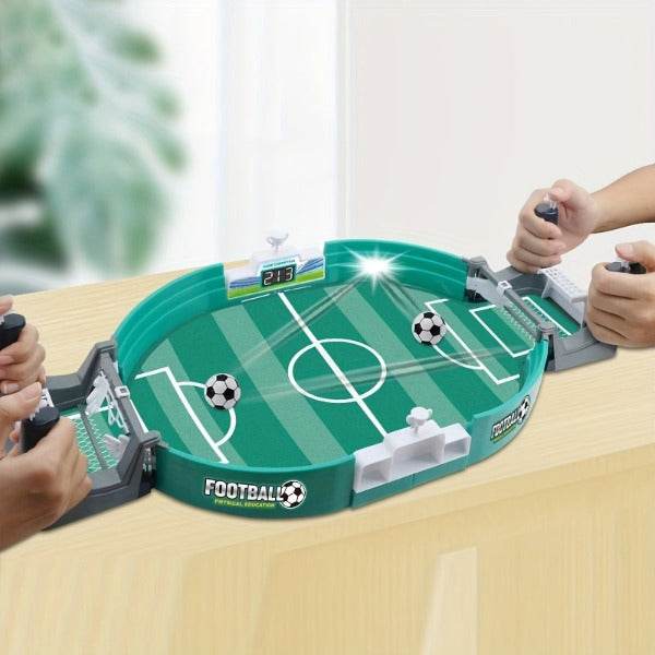 Mini Tabletop Soccer Game – 2-in-1 Football & Hockey Table for Family Fun | Compact, Portable & Safe for Kids