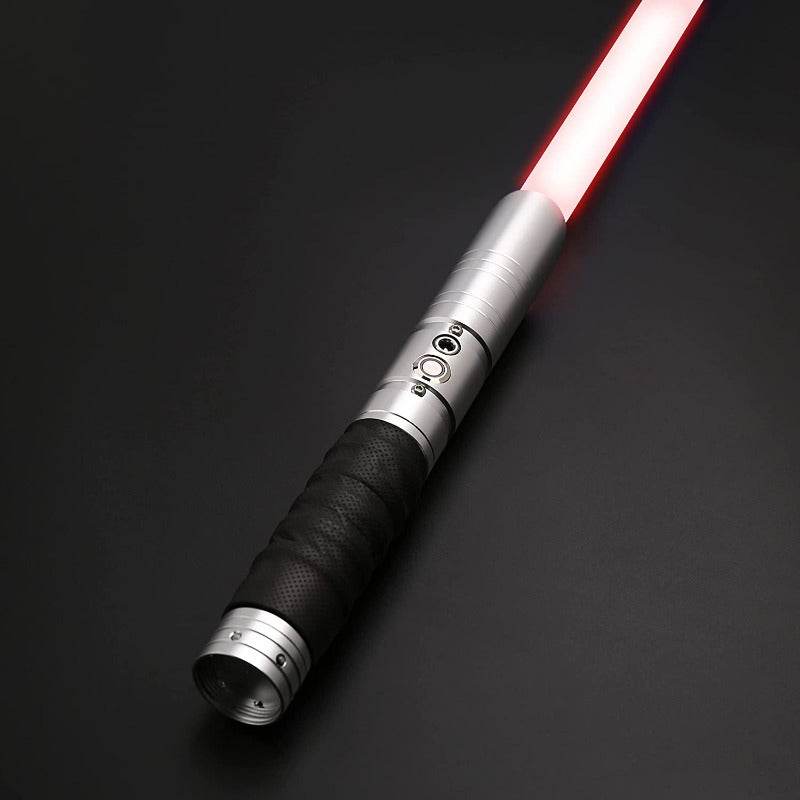 RGB LED Duel Lightsaber – Rechargeable Metal Hilt Saber with Real Sound Effects | Battle-Ready Toy for Kids & Adults