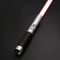 RGB LED Duel Lightsaber – Rechargeable Metal Hilt Saber with Real Sound Effects | Battle-Ready Toy for Kids & Adults