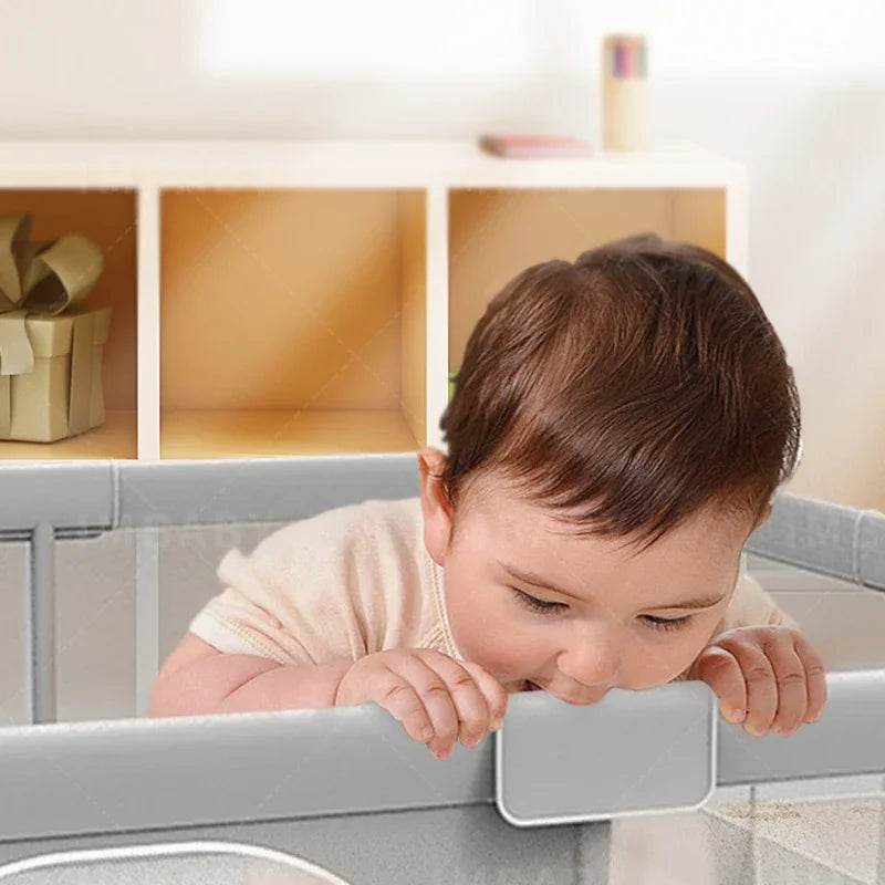 Little Gigglers World Baby PlayPen Safety Barrier Wonderland with Pull Ring Child Fence