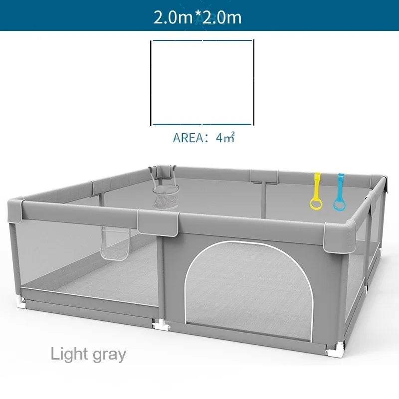 Little Gigglers World Baby PlayPen Safety Barrier Wonderland with Pull Ring Child Fence