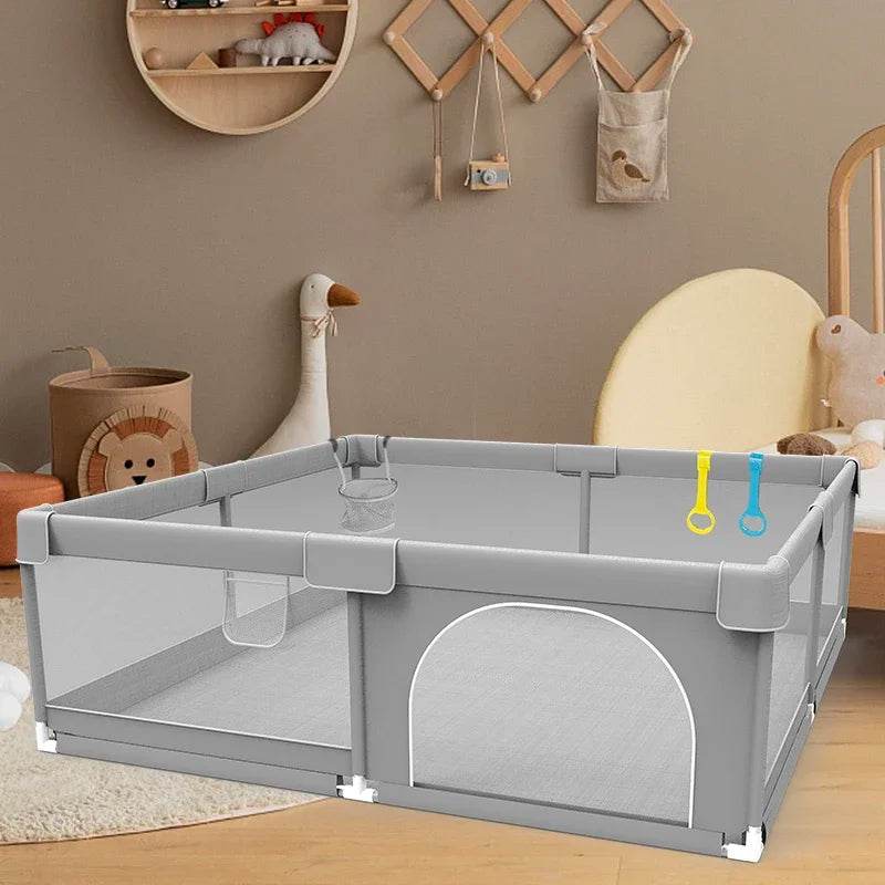 Little Gigglers World Baby PlayPen Safety Barrier Wonderland with Pull Ring Child Fence