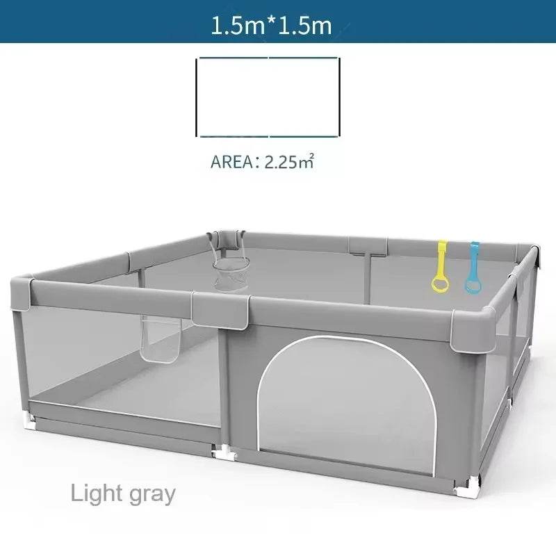 Little Gigglers World Baby PlayPen Safety Barrier Wonderland with Pull Ring Child Fence
