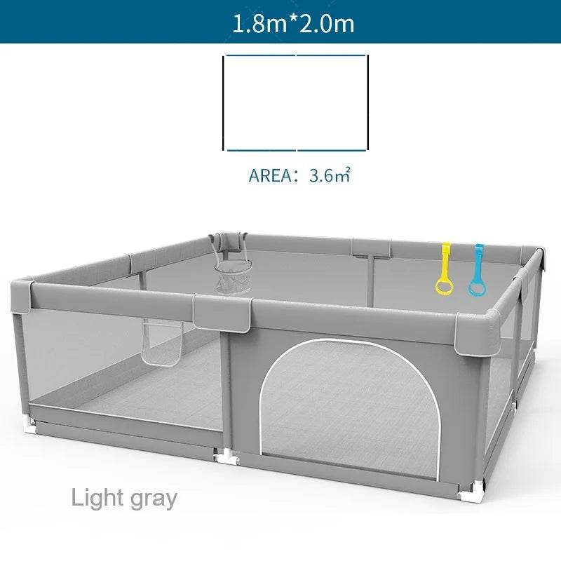 Little Gigglers World Baby PlayPen Safety Barrier Wonderland with Pull Ring Child Fence